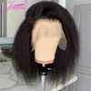 Synthetic Wigs Glueless Kinky Straight Short Bob Human Hair Wigs for Women 13x4 HDTransparent Lace Frontal Peruvain Remy Hair Soft Yaki Bob Wig 240328 240327