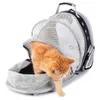 Sac à dos extensible pour chien et chat, grand sac transparent de voyage pour animaux de compagnie, espace à bulles, facile à utiliser