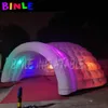 Hurtownia spersonalizowana 10mdx4,5 mh (33 x 15 stóp) duży biały nadmuchiwany namiot Igloo z oświetleniem LED, Blow Up Banopy Dome na sprzedaż