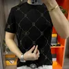 Männer T-Shirts Sommer Hot Drill Geometrische Muster Kurzarm T-shirt Männer Marke Freizeit Top T-shirt Für Männer Social Club Outfits t-shirt Homme J240319