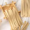 Party Decoration 100pcs 8cm Kraft Paper Pet Tie Plain Twist Bakery Bags Seals Packing Gift Bag Clips Sealing Supplies