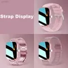 Montres-bracelets Square Smart Watch Femmes Hommes Smartwatch Touch Dial Appel Musique Smartclock pour Android IOS Fitness Tracker Sport Smart-watch 24319