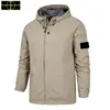 Steinjacke Plus-Größe Mantel Spring- und Herbst-Herrenstandkragen Kapuze mit Kapuzenmännern lässige windprofessionelle Outdoor-CP-Jackets neue heiße Hemd großes S-4xl 95