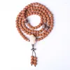 Strand Natural Indonesia Small Jingang Bodhi Five Faces Pattern 108 Pcs Seed Rosary Bracelet Wholesale