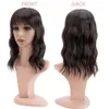 Perruques synthétiques Bangs Benehair Topper Hair Piece Invisible Seamless Straight Wig Bangs Clip Overhead Naturel Invisible Remplacement Couverture Cheveux Blancs 240329