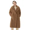 Оптовая продажа женской куртки из овечьего флиса на заказ с длинным Тедди