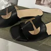 Mulheres verão chinelo g slides senhoras chinelos marca designer sandálias de salto plano moda versátil couro casual conforto flip flop tamanho 11