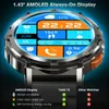 손목 시계 2024 New Kospet Tank T2 Ultra Smartwatch Mens Watches Fitness Amoled AOD Smart Watch Bluetooth Mens 전자 남성 스마트 워치 240319