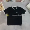 Diseñador de cuello redondo, prendas de punto de verano, camisetas de punto transpirables informales, Tops de punto para mujer, suéter bordado elegante