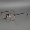 Danemark marque lunettes cadre hommes femmes Vintage rond myopie optique-lunetterie sans vis Prescription lunettes 9704 240313