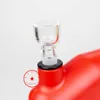 COOL Bunte elektrische Kunststoff-Bong-Glaspfeifen-Kit Shisha Wasserpfeife Bubbler Filterschale Tragbare abnehmbare Trockenkräuter-Tabak-Zigarettenspitze Rauchen Handpfeifen