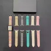 Designer Apple Watch Band Pulseiras Inteligentes para Apple Watch 1 2 3 4 5 6 7 8 9 SE Ultra Bandas 38MM 40MM 41MM 42MM 45mm 44mm 49mm Triângulo de Luxo P Tecidos de Couro Pulseira de Tecido