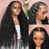 Synthetic Wigs Synthetic Wigs 13x4 Hd Lace Frontal Wig Brazilian Human Hair Wigs 250 D ensity 30 Inch Deep Wave Frontal Wig 240328 240327
