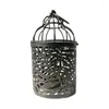 Titulares de vela Suporte decorativo Birdcage Lantern para decorações de casa Peça central de mesa