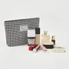 Cosmetic Bags Makeup Bag Storage Portable Plaid Stylish Woman Pouch Clutches Organizer Handbag Travel Supplies For Ladies