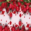 Sfondi Diantu Carta da parati personalizzata Po Moderna 3D Rose rosse Murales romantici Soggiorno Casa di nozze Sfondo Muro Soggiorno