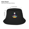 Berets Whimsical Mountains Bucket Hats Panama For Man Woman Bob Reversible Fisherman Summer Beach Fishing Unisex Caps