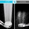 Bathroom Shower Heads 3 Functions High Pressure Shower Head With Anion Filter Water Saving Large Flow Spray Nozzle Massage Rainfall Bathroom Shower Y240319