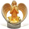 Ljushållare söta ängelhållare gåvor hartsharts Figurskulptur sympati presentljusborddekor