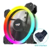 DarkFlash DR11PRO 120mm Cooling Fan RGB PC Gamer Justera hastighet Double Halo Cooler ARGB Justerbar datorfodral Ventilador 240314