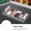 Decorative Plates Clear Sunglasses Display Tray 6 Grids Eye Glass Organizer Glasses Case Acrylic Box For