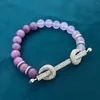 Brazalete TIRIM Pulsera de cuentas para mujer Hecho a mano PearlStone Ropa diaria Ceremonia Compromiso Cóctel Accesorios de joyería