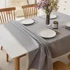 Table Cloth Cotton Linen Tablecloth Waterproof And Oil Resistant Tea Rectangular Solid Color Dining Fabric Art