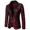 Men's Suits Floral Party Dress Suit Stylish Dinner Jacket Wedding Blazer Prom Tuxedo Casual Business Pattern Long Sleeved Lapel