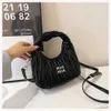 Cheap Wholesale Limited Clearance 50% Discount Handbag High Quality Mini Bag for Women New Fashionable Mouth Red Hobo Pleated Single Shoulder Crossbody Cloud