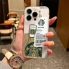 2024 Designer Fashion Case for iPhone 15 14 15Pro 14Pro 14Plus 13 12 11 Pro Max X XR XS Galaxy S24 S23 S22 Obs 20 Lyxigt kreativt kaffemönster