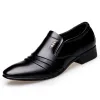 Chaussures Business Men's Dress Chaussures Fashion Elegant Formal Wedding Chaussures Men Slip au bureau Oxford Shoes for Men Black 2019 Nouveau RTG5