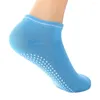 Herrstrumpor Fitness Gym Pilates Anti Slip Floor Silicone Breathabl Women Yoga Ballet Elasticity Dance Sock