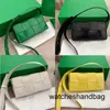 Crossbody Cassettes Bag 7a Genuine Leather Sheepskin ME8 oil pack green carrying8RR38RR3