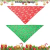 Hondenkleding 4-pack bandana Kerstmis huisdierensjaal driehoekige slabbetjes hoofddoekset kostuumaccessoires decoratie voor huisdieren