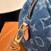 24SS Frauen Denim Schultertaschen Diagonale Umhängetasche für Damen Luxus Designer Handtasche Kartenhalter Outdoor Reise Brieftasche Beutel Geldbörse 20CM