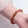Bracelet en pierre de lune orange du Sri Lanka, brin naturel, pierre de soleil, cercle unique, cadeau d'anniversaire élégant pour femmes