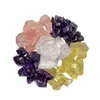 Jewelry Pouches Natural Clear Quartz Crystal Rose Amethyst Citrine Large Small Rough Stone Ornaments Raw Fish