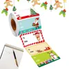 Party Decoration Merry Christmas Stickers Self Adhesive Gift Tag 500 Pieces 5 Designs Peel And Stick Decorative Labels