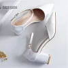 Sandals Sandal girl summer 2021 version 100 lap, middlehigh heel, Baotou, thick heel, one word button, single shoe code 31 32 32 33