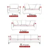 Einfarbige Sofabezüge für Wohnzimmer, Stretch-Sitzcouchbezug, Loveseat-Möbel, All-Warp-Handtuchüberzüge 240304