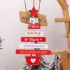 Decorazioni natalizie 36 pezzi anno Natale ornamento per albero artigianale in legno pendenti pendenti in legno naturale regali per bambini all'ingrosso X2