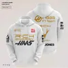 Męskie bluzy bluzy Nowy kombinezon wyścigowy F1 Haas Drużyna swobodna pullover 3D Digital Print Masowa kurtka z kapturem wiosna i jesienne bluza R24