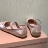 Moda Paris Ballet Designer Profissional Sapatos de Dança Bailarinas de Cetim mm Sandálias de plataforma para meninas com laço e boca rasa para mulheres