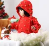 Christmas girls knitted pullover kids pompns applique long sleeve sweater tops with elf hat 2pcs sets xmas children princess clothes Z5270