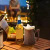 Mugs Ceramic Stump Cup Beer With Handles Natural Wood Coffee Tea Juice Milk Mug Portable Beverage Container For