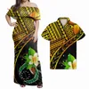 2 Piece Set Pohnpei Tribal Patten Women Dress Stylish Sexy Dress Design With Breathable 100% Polyester Casual Skirts