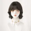 Synthetic Wigs Lace Wigs PARK YUN Bangs Hair Women Short Wig With Dark Brown Cospaly Daily Party Synthetic Wigs Heat Resistant Fiber Natural Fake Hair 240329