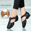 Sapatos de dança de jazz de couro genuíno para mulheres meninas t cinta ballet sapato de dança lírica professor sandália exercício sapato 240306