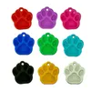 En gros de 100pcs PAW PET Dog Id Tag personnalisé de nom de nom gravé sur le nom de téléphone ID Personnalisé en aluminium PET PEDANT CLÉ CLÉ 240311