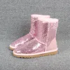 أحذية عالية الجودة أستراليا Classic Lady Boots Winter Waterproof الأصلية جلد البقر الجلود نساء الثلج أحذية بوتاس Mujer منصة